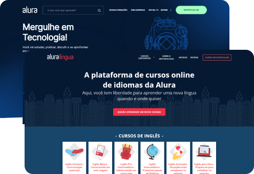 tela com site alura aberto